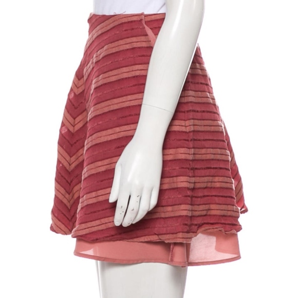 For Love & Lemons Chevron Mini Skirt M EUC - Picture 5 of 7